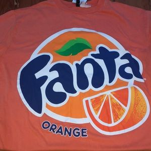 orange fanta loose dress